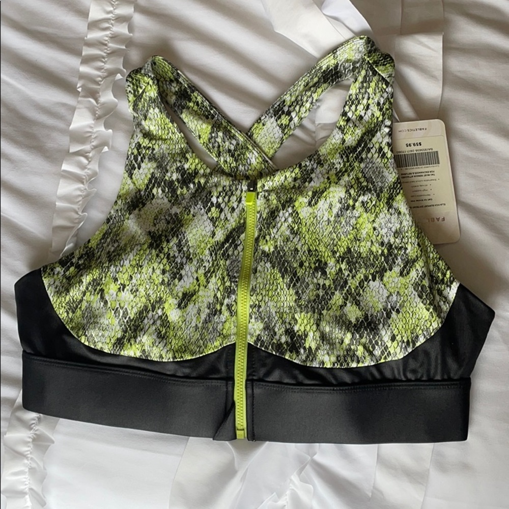 Zipper Front Fabletic Sports Bra